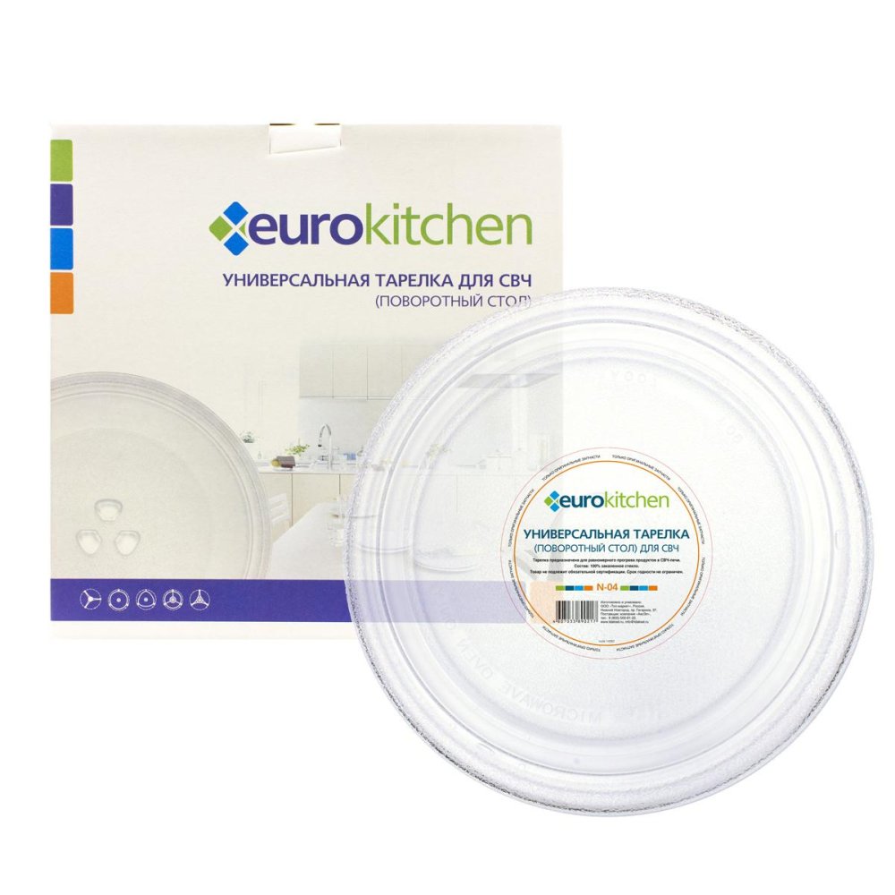 Тарелка для СВЧ EURO Kitchen EUR N-04 - фото 1