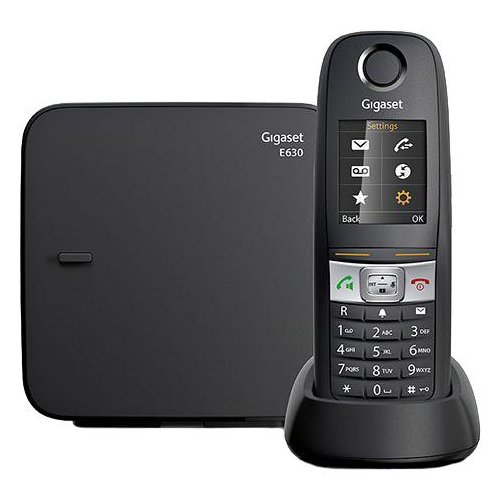 Телефон беспроводной DECT Gigaset E630 чёрный - фото 1