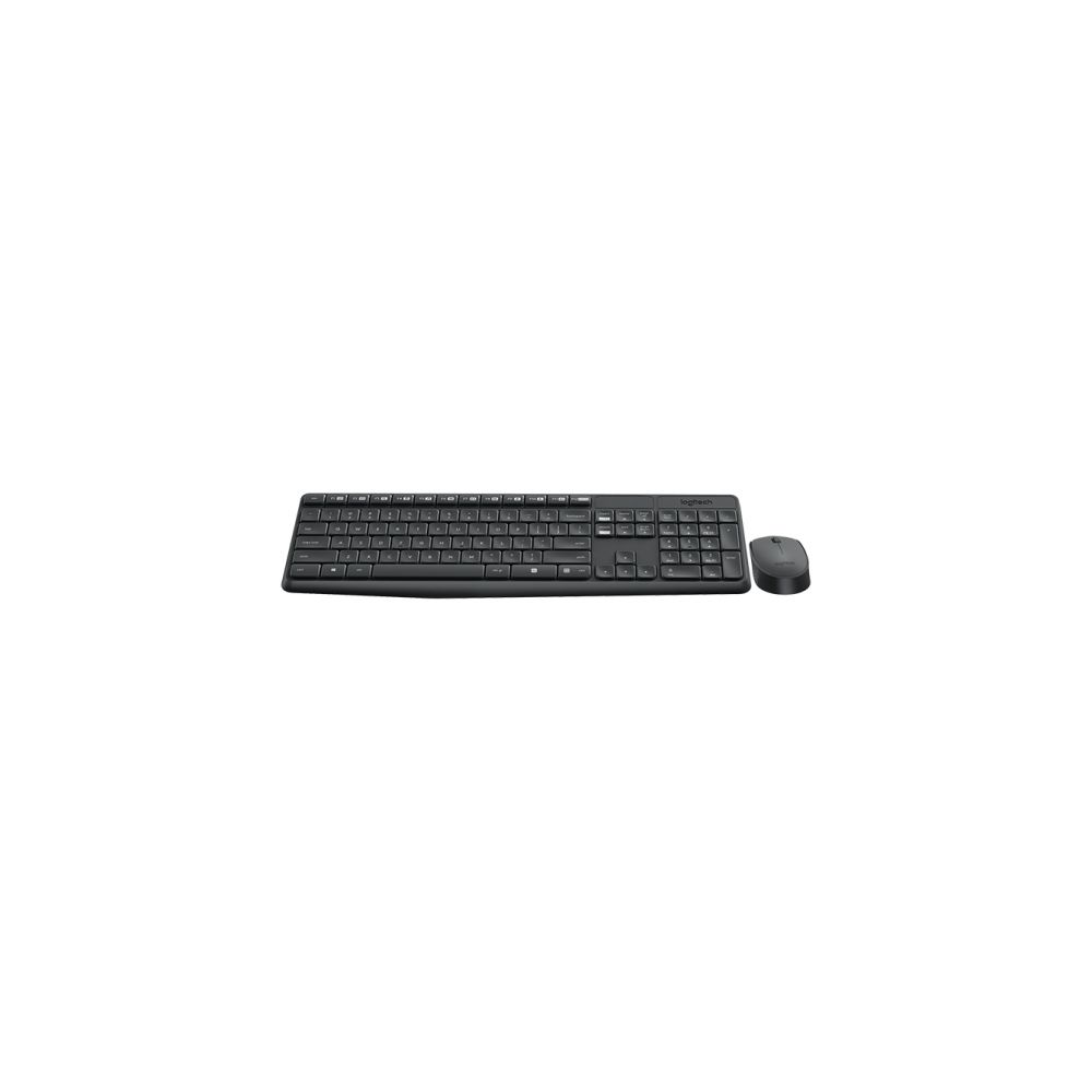 Комплект клавиатура и мышь Logitech MK235 Wireless Keyboard and Mouse Black USB - фото 1
