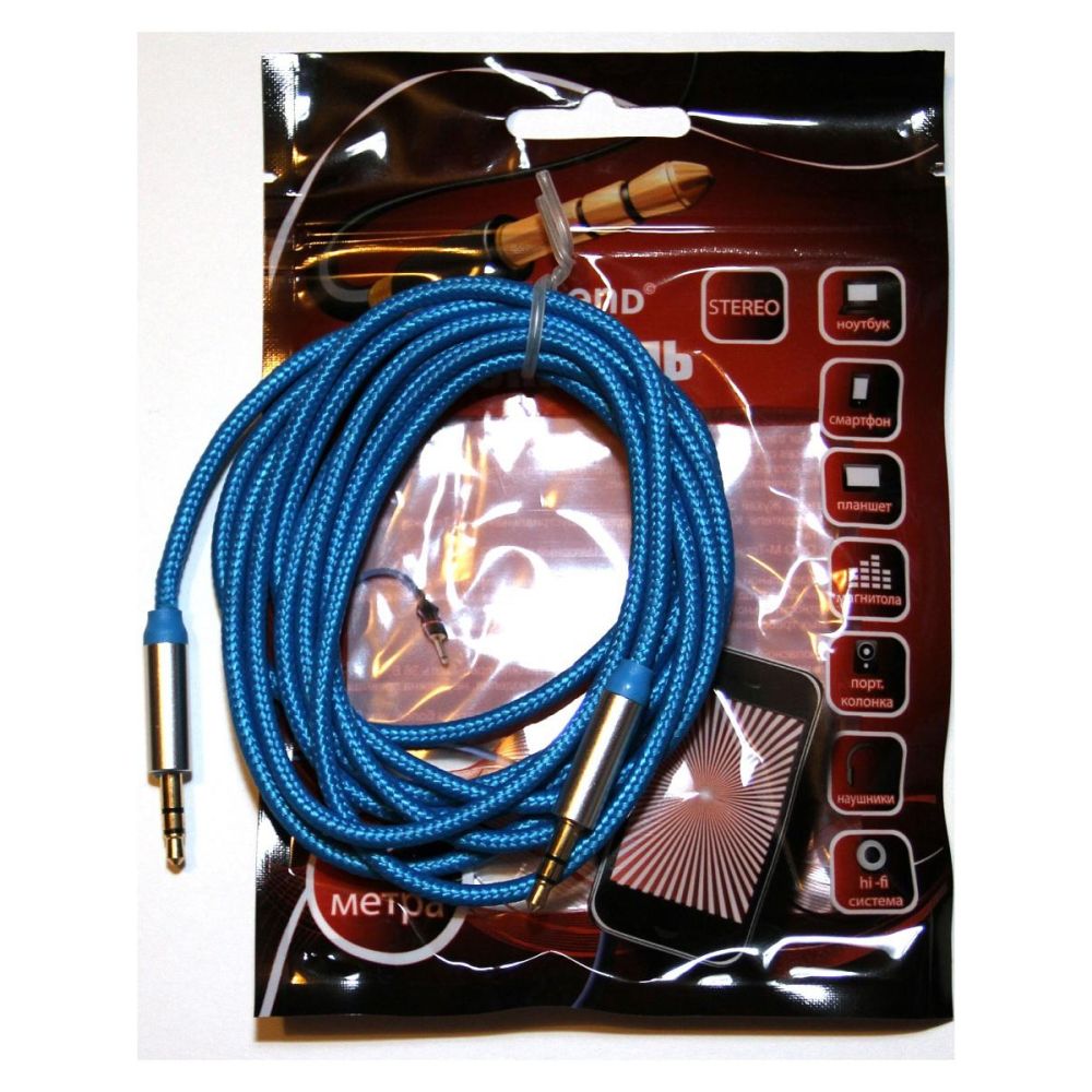 

Аудиокабель Pro Legend, Синий, 3.5 Jack (M) - 3.5 Jack (M) 2м. (PL1009) синий
