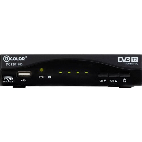 Ресивер DVB-T2 D-COLOR DC1301HD чёрный