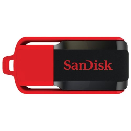 Флешка SanDisk CZ52 чёрный/красный, цвет чёрный/красный