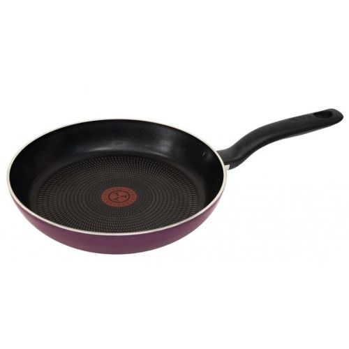 Сковорода Tefal Cook Right 04166128 28 см. фиолетовый/черный, цвет фиолетовый/черный