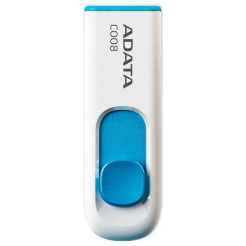 

Флешка ADATA, Белый/голубой, C008 8GB (AC008-8G-RWE) белый/голубой