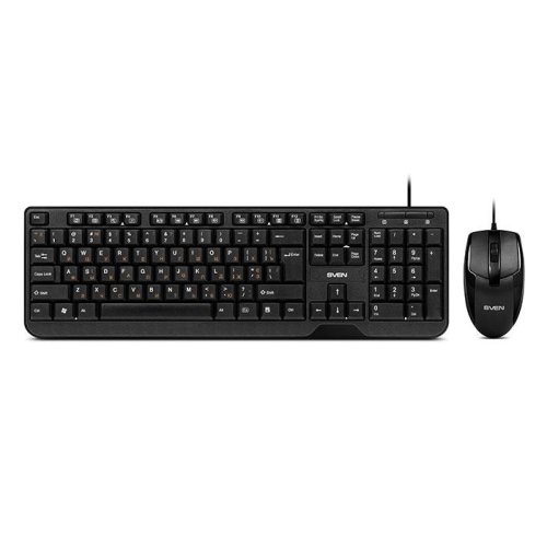 

Комплект клавиатура и мышь Sven, Чёрный, KB-S330C чёрный