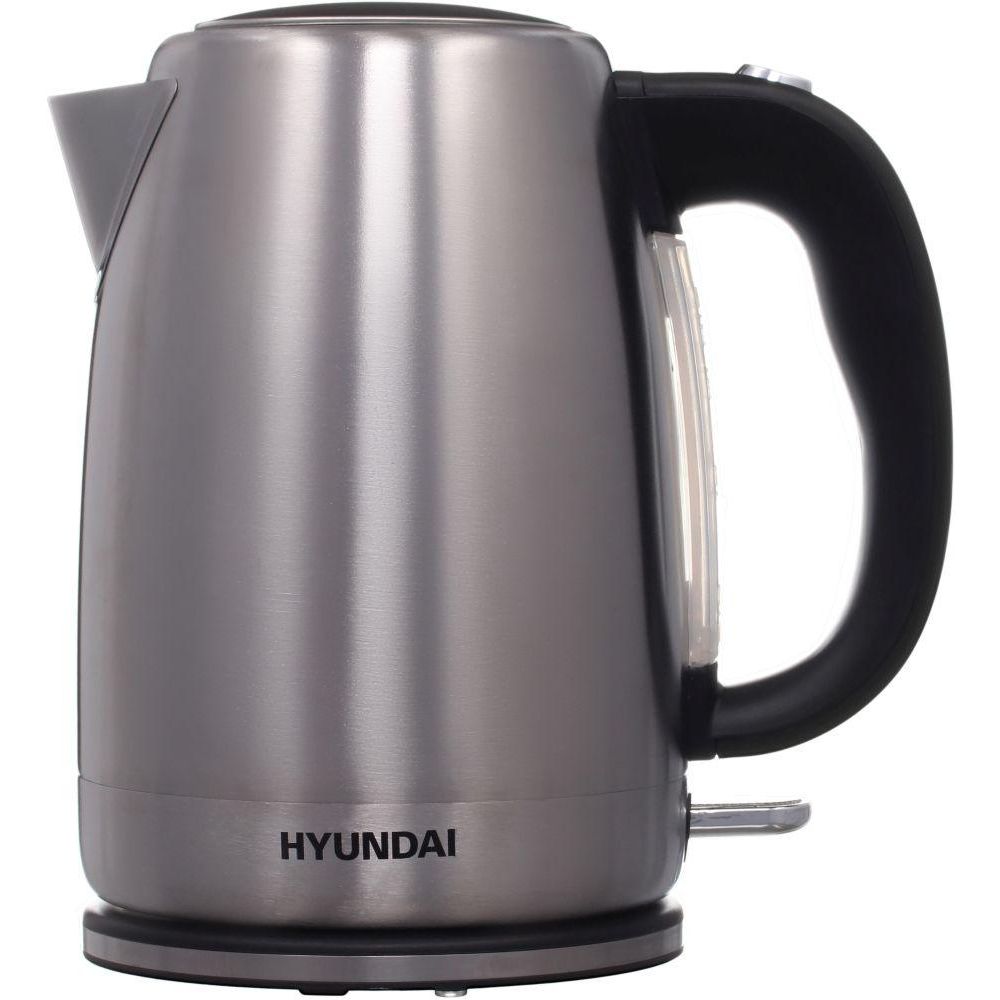 Электрический чайник Hyundai HYK-S2030 серебристый/черный, цвет серебристый/черный HYK-S2030 серебристый/черный - фото 1