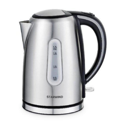 Электрический чайник Starwind SKS4002 серебристый/черный, цвет серебристый/черный SKS4002 серебристый/черный - фото 1