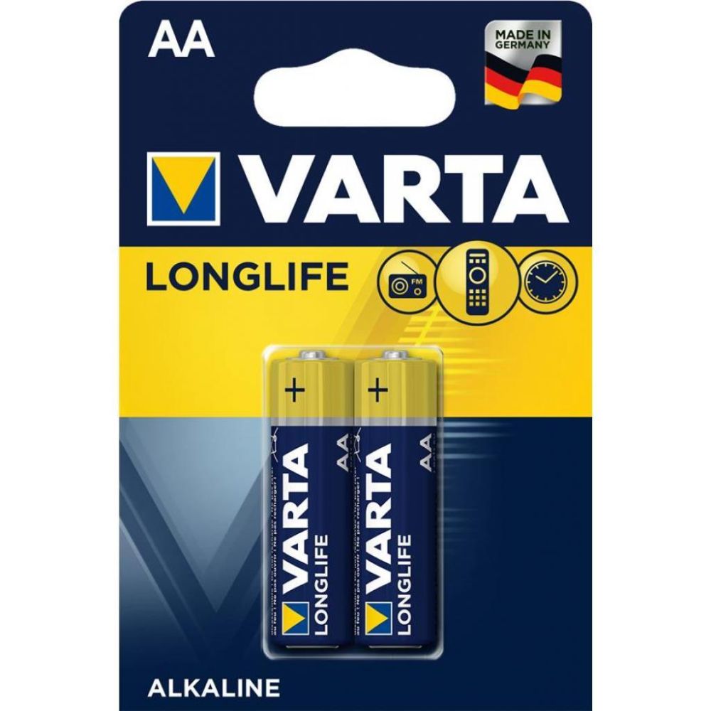 Батарейка Varta LONGLIFE AA жёлтый - фото 1