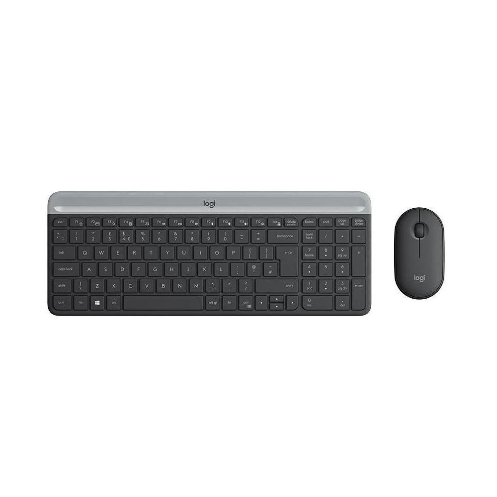 Комплект клавиатура и мышь Logitech MK470 чёрный/серый, цвет чёрный/серый