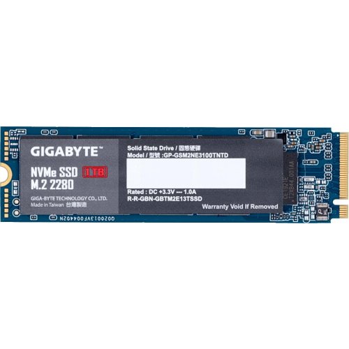 SSD накопитель Gigabyte M.2 2280 1000 ГБ (GP-GSM2NE3100TNTD) M.2 2280 1000 ГБ (GP-GSM2NE3100TNTD) - фото 1
