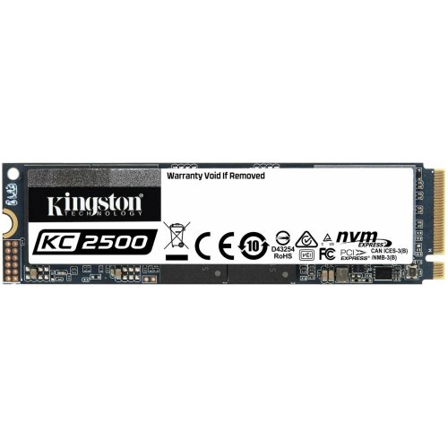 SSD накопитель Kingston KC2500 M.2 2280 PCI-e x4 1000 ГБ (SKC2500M8/1000G) KC2500 M.2 2280 PCI-e x4 1000 ГБ (SKC2500M8/1000G) - фото 1
