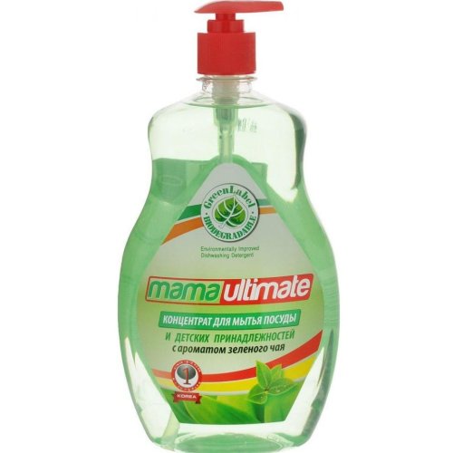 Концентрат для мытья посуды Mama Ultimate Зелёный чай (Бутылка) /1000мл
