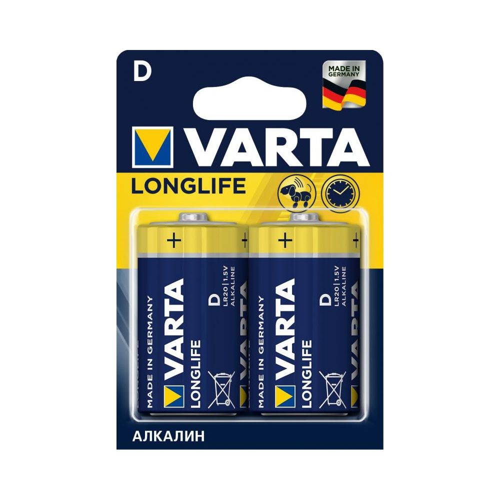 

Батарейка Varta, LongLife D (4120) 2 шт.