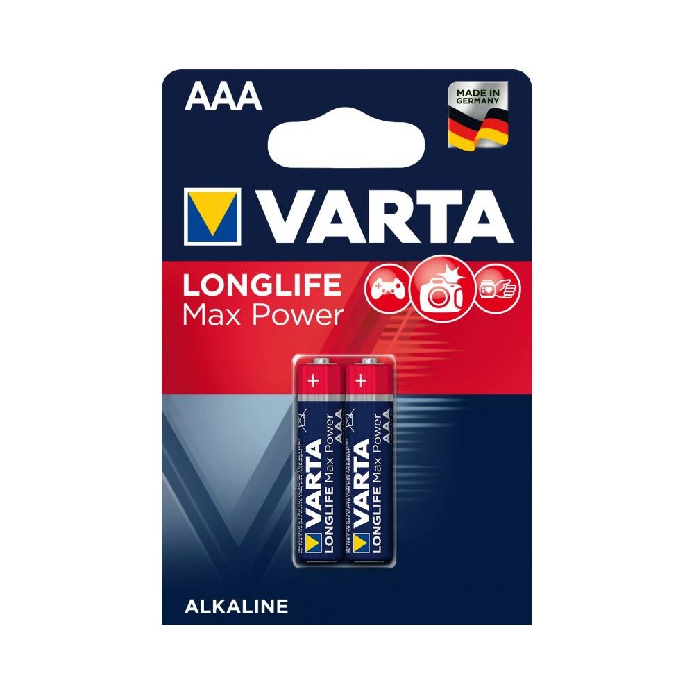 Батарейка Varta LongLife Max Power AAA, блистер 2 шт. - фото 1