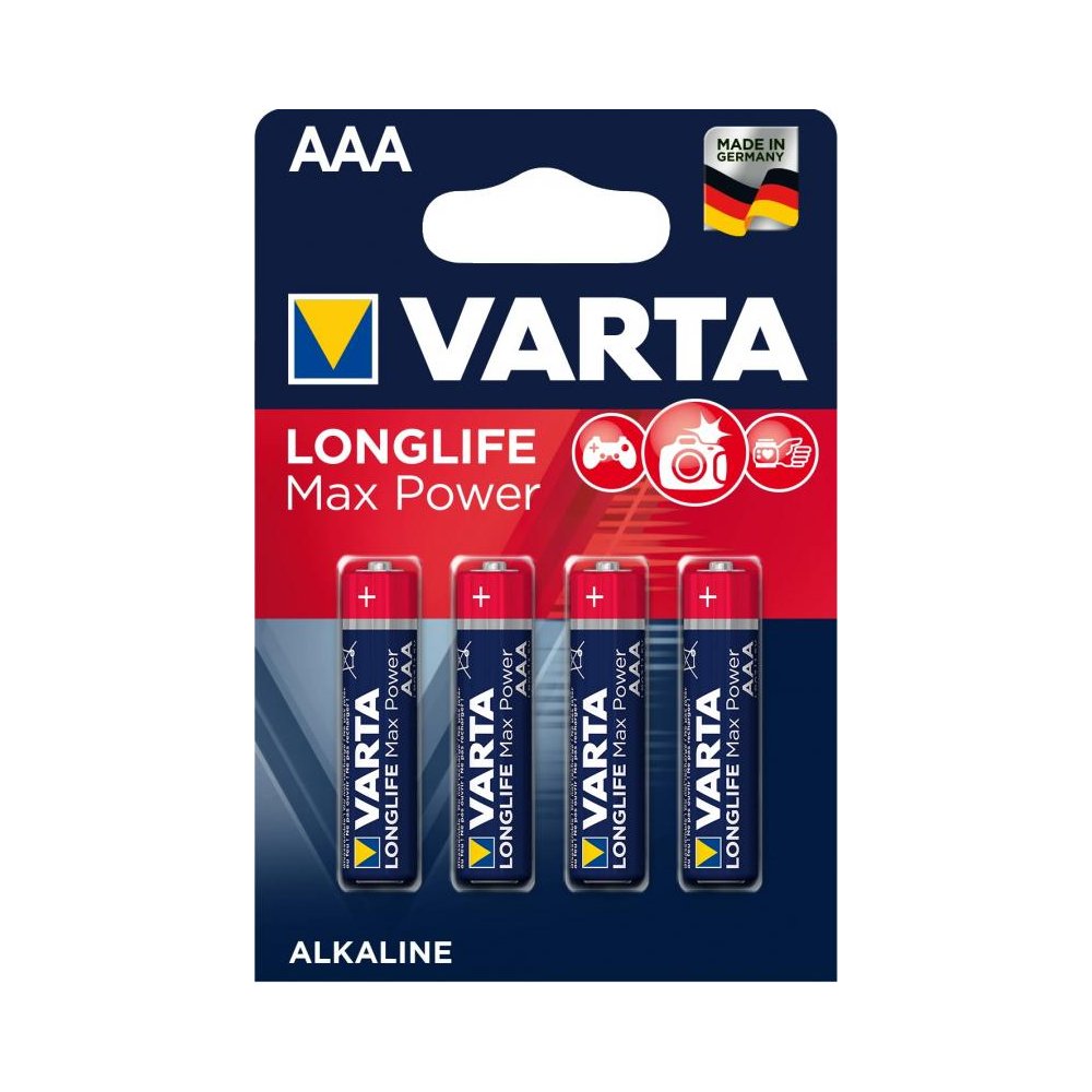 Батарейка Varta LongLife Max Power AAA 4 шт. - фото 1