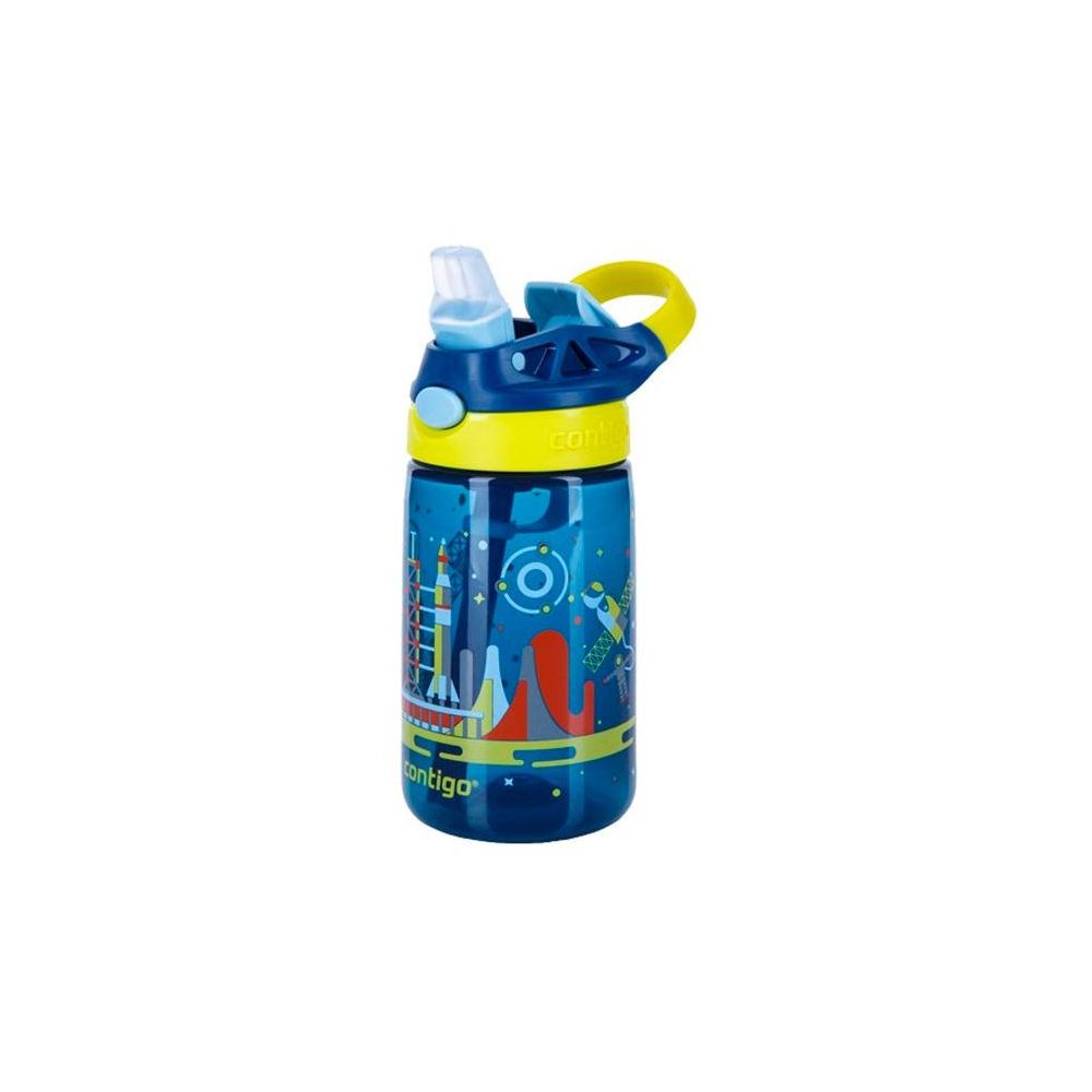 Бутылка Contigo Gizmo Flip 0.42л (2116114) синий/желтый пластик