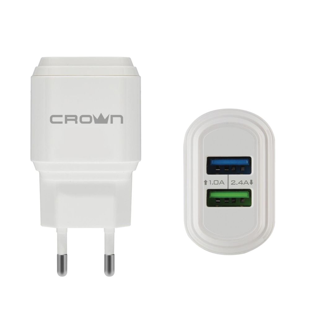 Сетевое зарядное устройство CROWN CMWC-3032 [CM000002083] белый CMWC-3032 [CM000002083] белый - фото 1