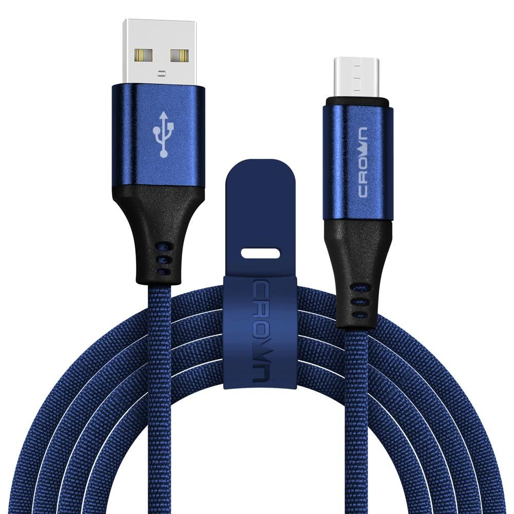 Кабель USB Crown USB - microUSB CMCU-3103M (CM000003316) синий