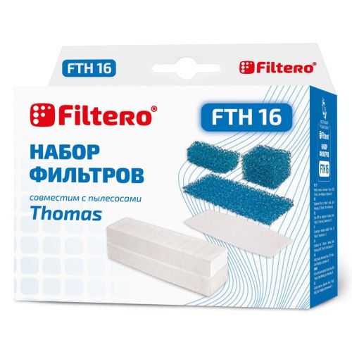 HEPA фильтр Filtero FTH 16 белый/голубой, цвет белый/голубой FTH 16 белый/голубой - фото 1
