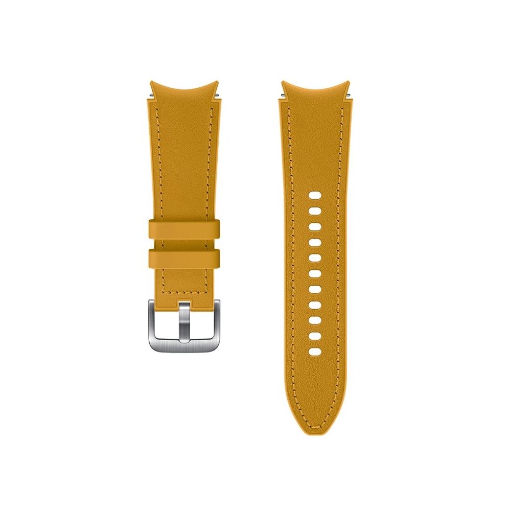 Ремешок для смарт часов Samsung Galaxy Watch Hybrid Leather для Samsung Galaxy Watch 4/4 Classic горчичный (ET-SHR88SYEGRU)