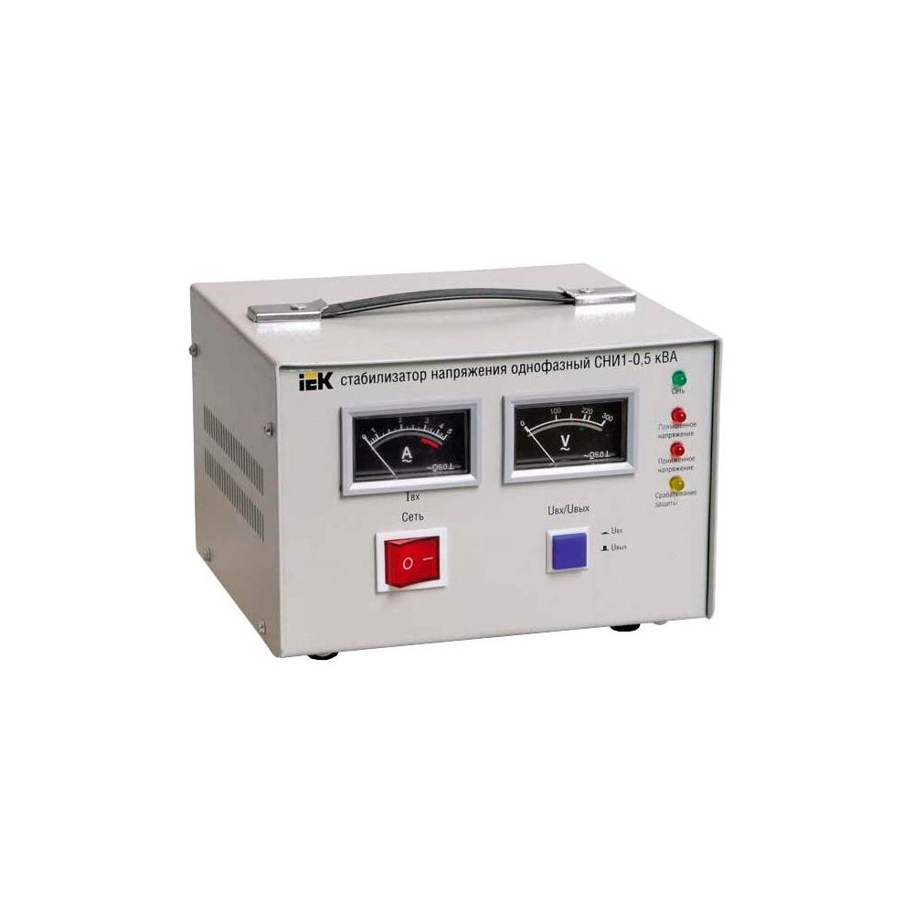 Стабилизатор напряжения IEK СНИ1 0.5кВА (IVS10-1-00500) СНИ1 0.5кВА (IVS10-1-00500) - фото 1