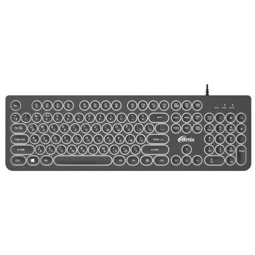 Клавиатура Ritmix RKB-214BL чёрный черного цвета