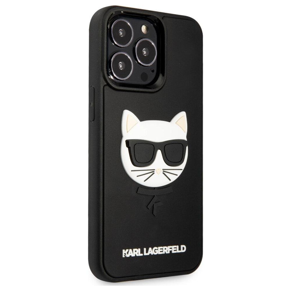 

Чехол для телефона Karl Lagerfeld, Чёрный, 3D RUBBER CASE CHOUPETTE HEAD для iPhone 13 Pro (KLHCP13LCH3DBK) чёрный