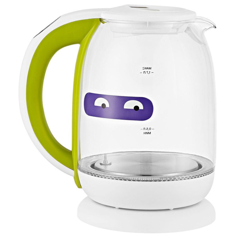 Электрический чайник Kitfort КТ-6140-2 белый/салатовый, цвет белый/салатовый КТ-6140-2 белый/салатовый - фото 1