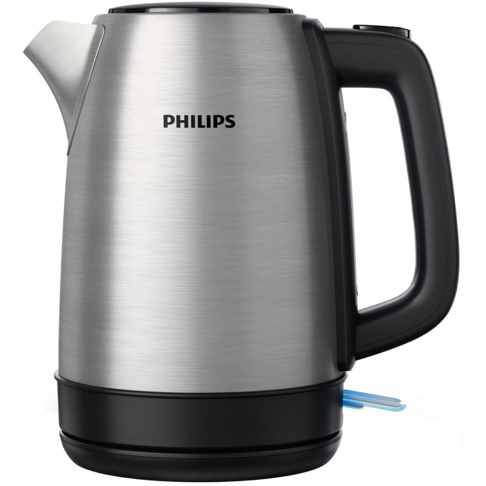 Электрический чайник Philips HD9350/90 серебристый/черный, цвет серебристый/черный HD9350/90 серебристый/черный - фото 1