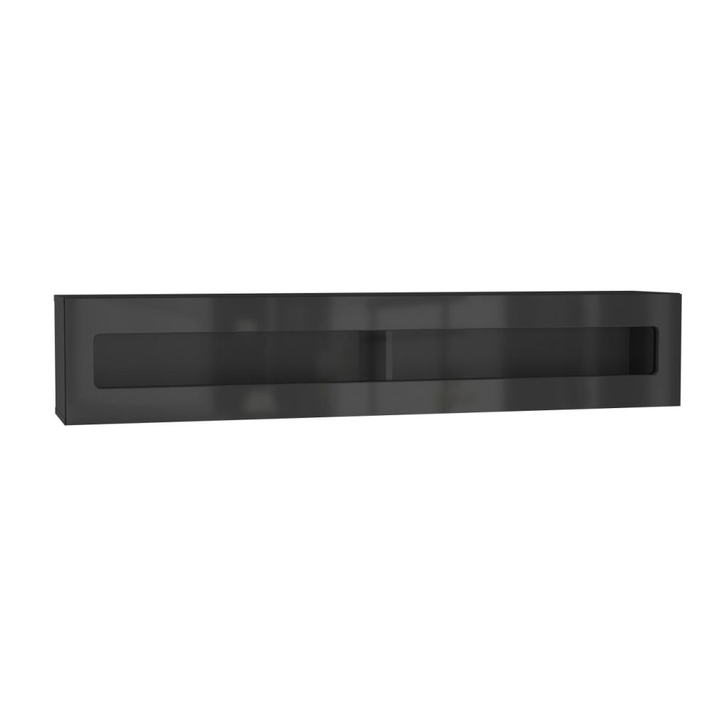 Шкаф навесной НК-Мебель Point ТИП-51 черный/ черный глянец, цвет черный/ черный глянец