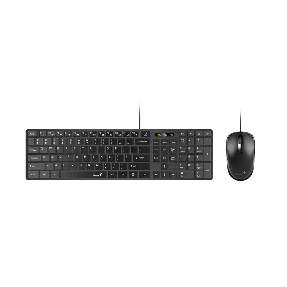 Комплект клавиатура и мышь Genius SlimStar C126 чёрный - фото 1