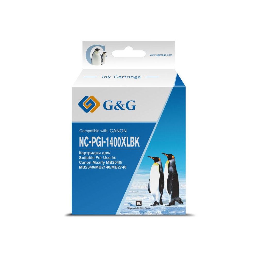 Картридж для струйного принтера G&G NC-PGI-1400XLBK