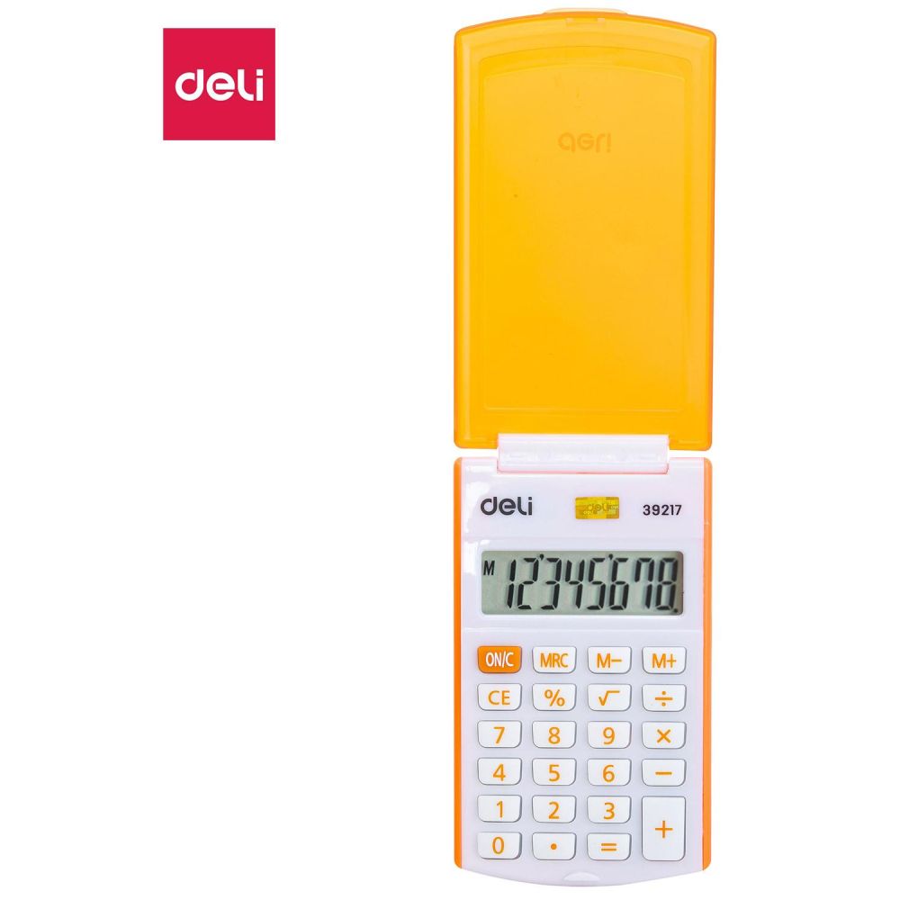 Калькулятор карманный Deli E39217/OR