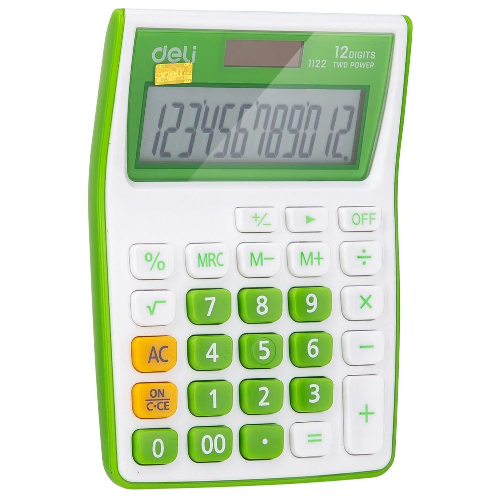 Калькулятор настольный Deli E1122/GRN