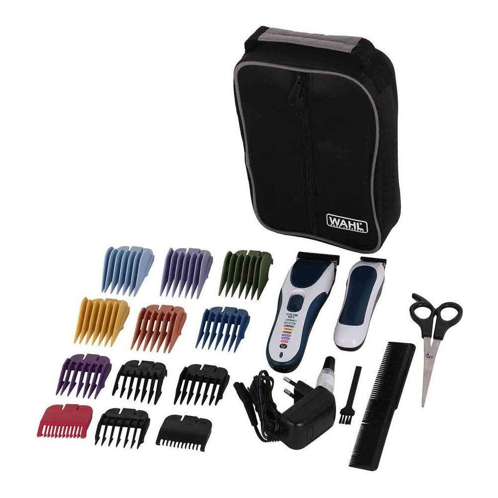 

Машинка для стрижки волос Wahl, Белый/синий, Color Pro cordless combo белый/синий