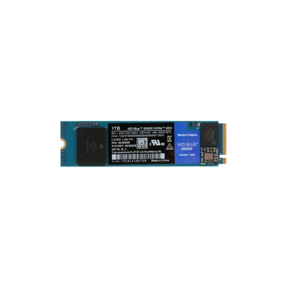 Твердотельный накопитель SSD WD Blue SN550 WDS100T2B0C 1ТБ M2.2280 - фото 1