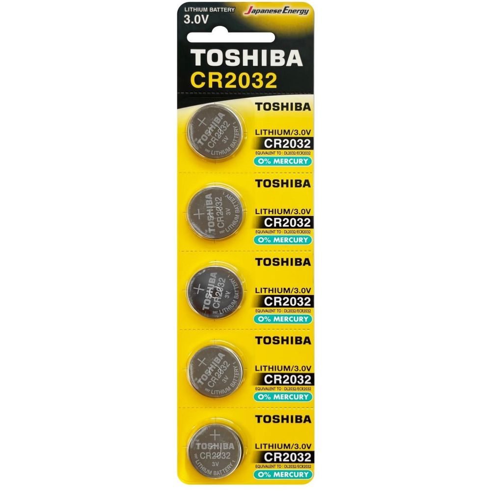 Батарейка Toshiba CR2032 5 шт. - фото 1