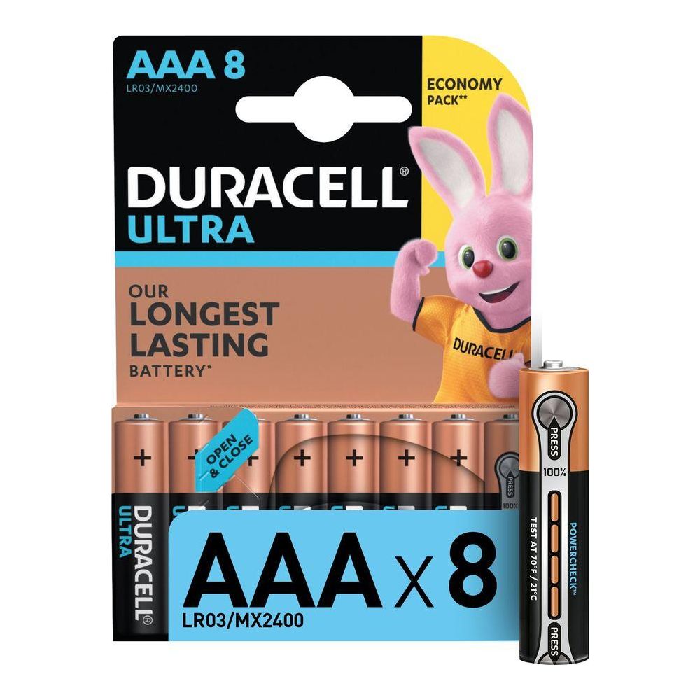 Батарейка Duracell Ultra LR03-8BL MX2400 AAA (8шт)