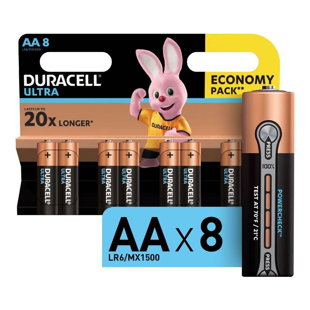 Батарейка Duracell Ultra LR6-8BL MX1500 AA (8шт)