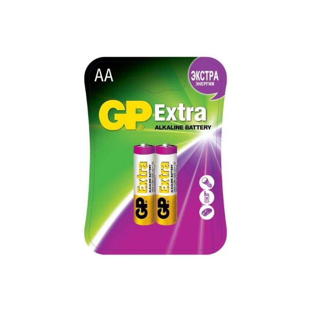 Батарейка GP Extra Alkaline 15AX LR6 AA (2шт)