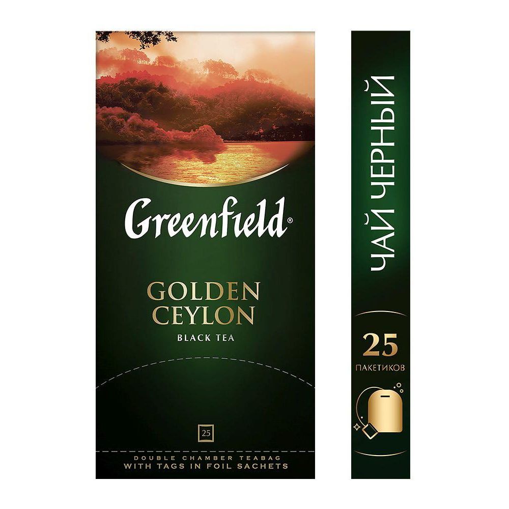 Чай Greenfield Golden Ceylon черный 25пак. карт/уп. (0352-10)