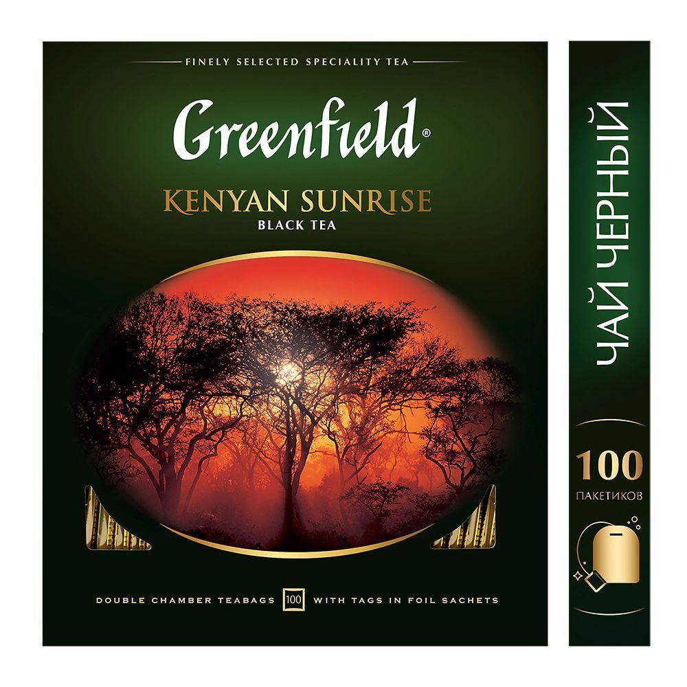 Чай Greenfield Kenyan Sunrise черный 100пак. карт/уп. (0600-09)