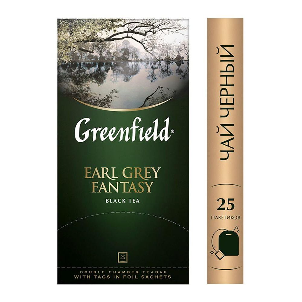 Чай Greenfield Earl Grey Fantasy черный 25пак. карт/уп. (0427-10)