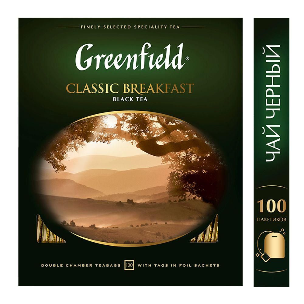 Чай Greenfield Classic Breakfast черный 100пак. карт/уп. (0582-09