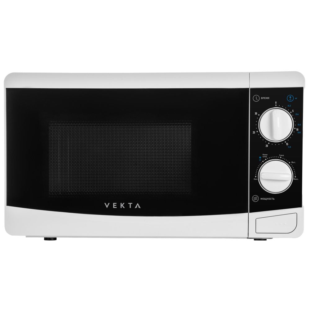 Микроволновая печь Vekta MS820FHW белый/черный, цвет белый/черный