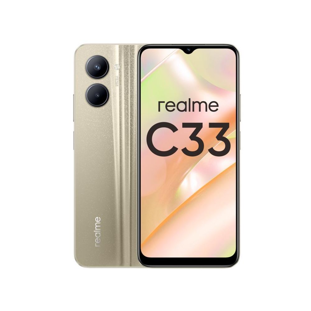 Смартфон Realme C33 4/128Gb золотой C33 4/128Gb золотой - фото 1