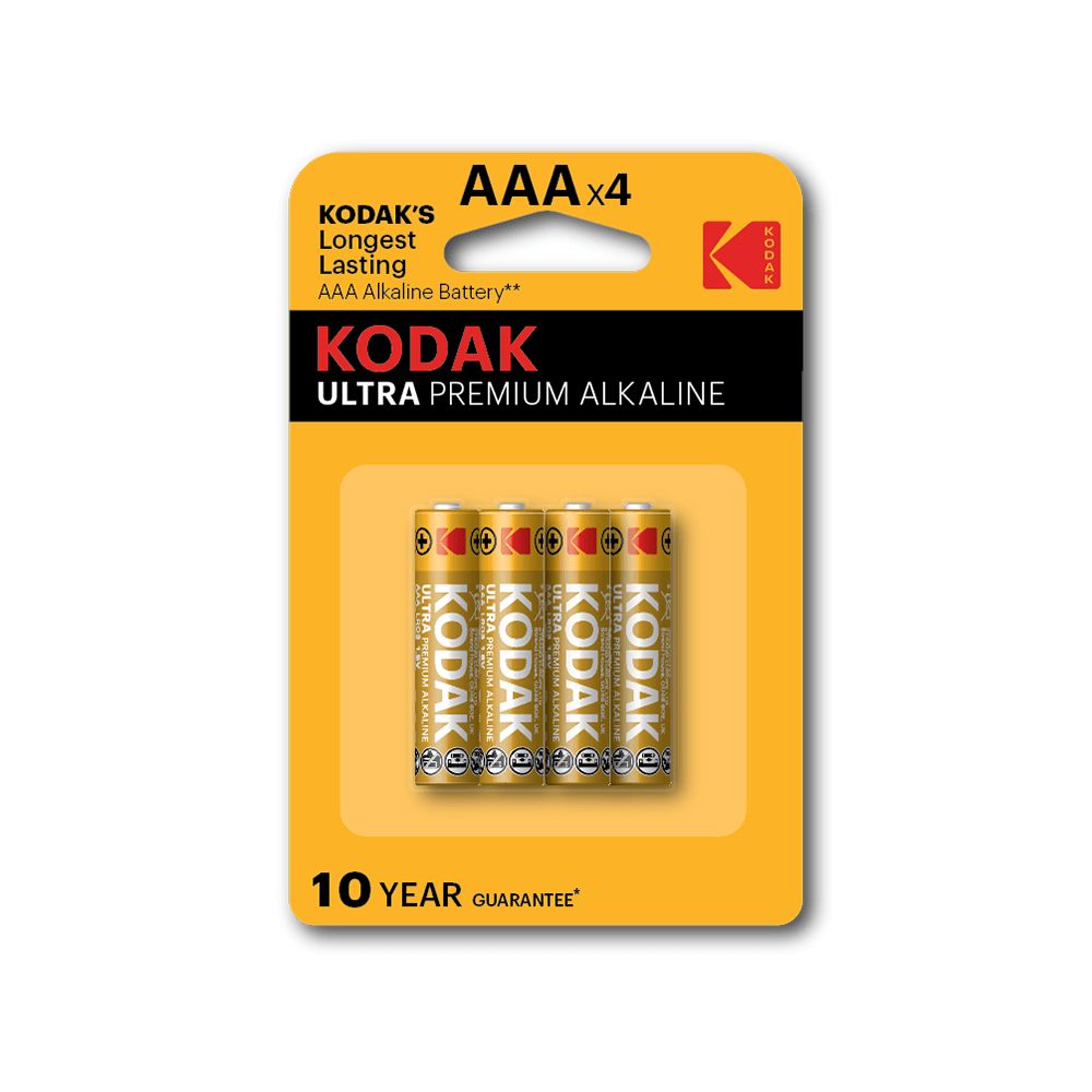 Батарейка Kodak Ultra Premium Alkaline AAA, блистер 4 шт Ultra Premium Alkaline AAA, блистер 4 шт. - фото 1
