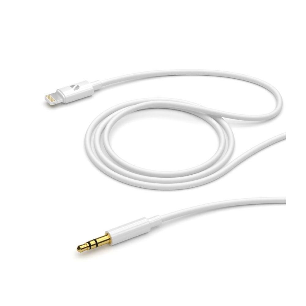 Аудиокабель Deppa 3.5мм (m) - Lightning, MFI, 1.2м. (72232) white