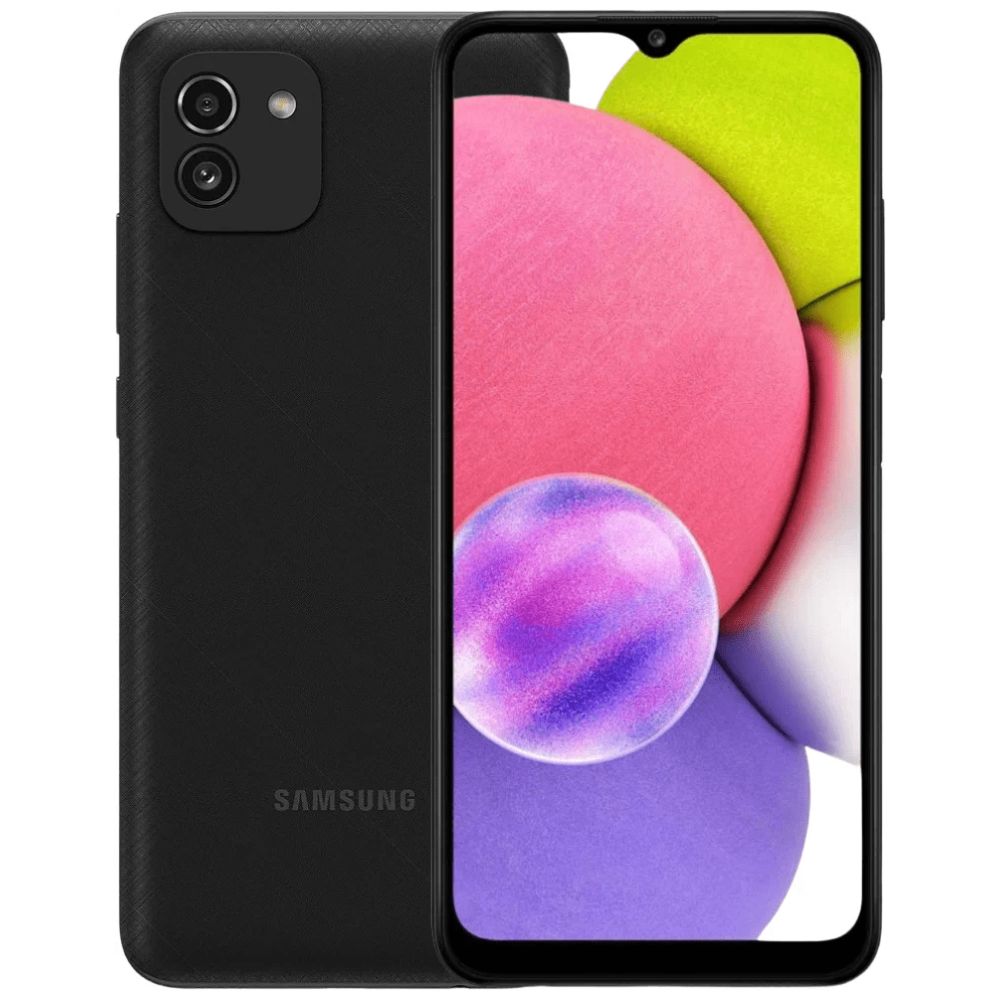 Смартфон Samsung Galaxy A03 4/64Gb чёрный Galaxy A03 4/64Gb чёрный - фото 1