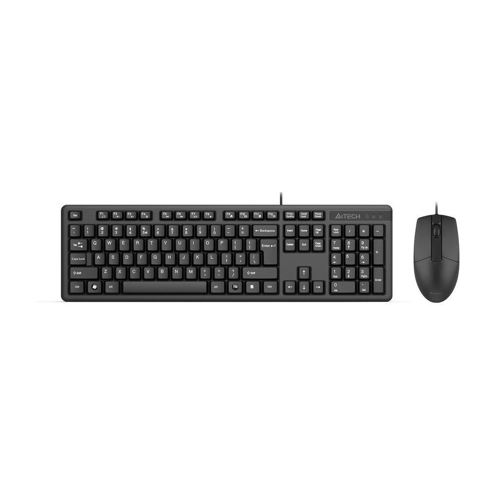 Комплект клавиатура и мышь A4tech KK-3330S чёрный - фото 1